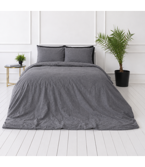 Linane voodipesu "Linen Grey oasis". Linane voodipesu