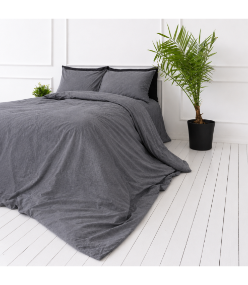 Linane voodipesu "Linen Grey oasis". Linane voodipesu