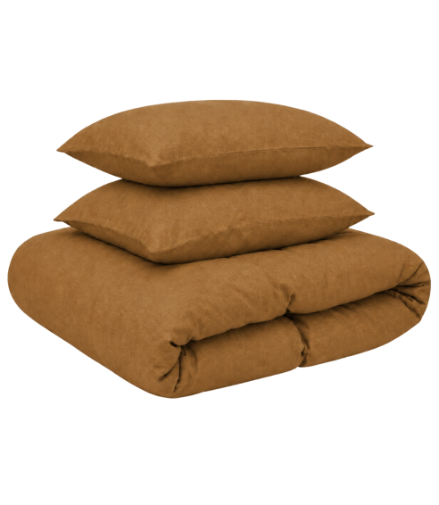 Linane voodipesu „Linen Mustard“. Linane voodipesu