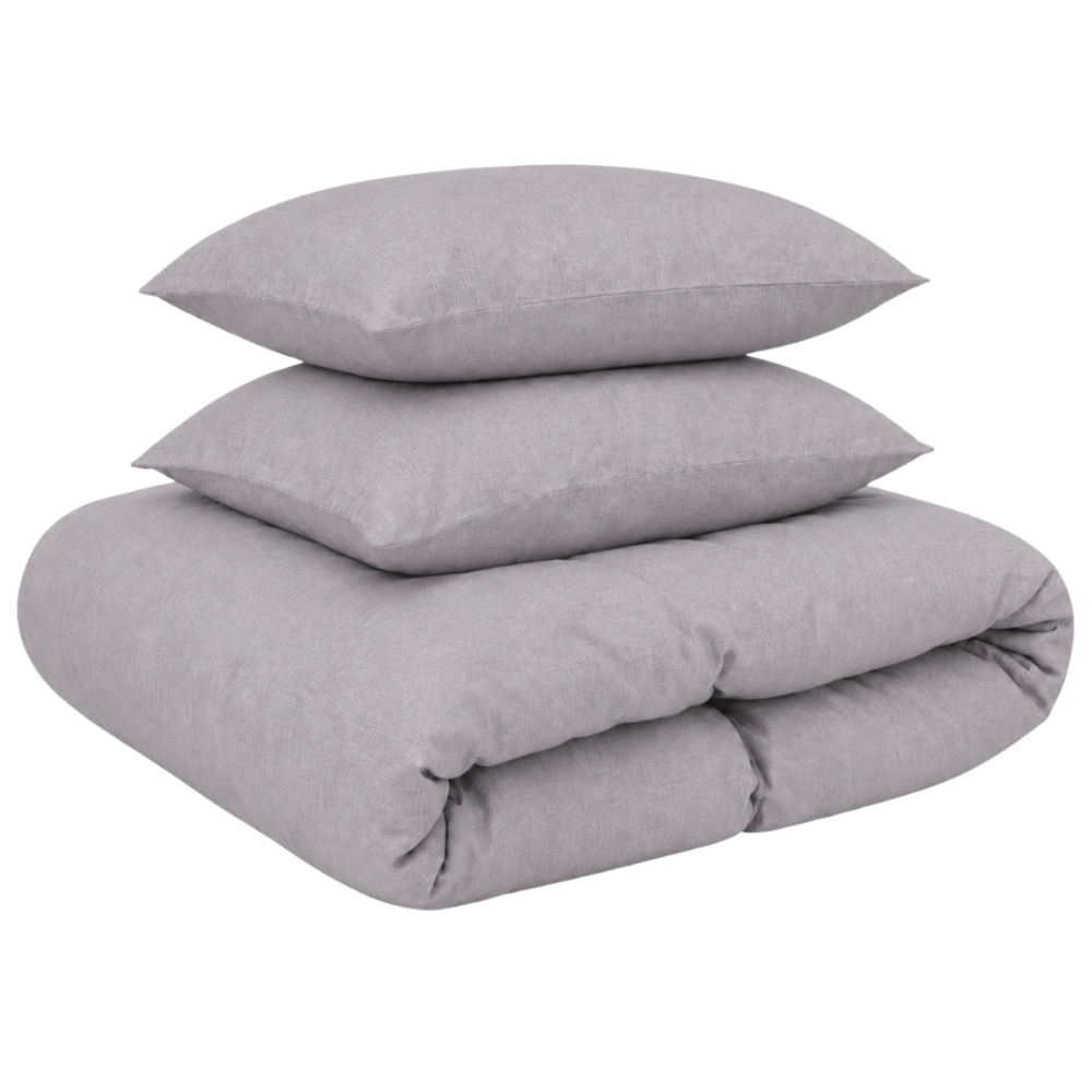 Linane voodipesu „Linen Pearl“. Voodipesu komplektid 150x200, 140x200 cm, 150x200 cm, 160x200 cm, 180x200 cm, 200x200 cm, 200x220 cm, 220x240 cm. Helehall lillaka alatooniga voodipesukomplekt tagasihoidliku ühevärvilise disainiga. Linane voodipesu „Linen Pearl“. Voodipesu komplektid 150x200, 140x200 cm, 150x200 cm, 160x200 cm, 180x200 cm, 200x200 cm, 200x220 cm, 220x240 cm. Helehall lillaka alatooniga voodipesukomplekt tagasihoidliku ühevärvilise disainiga.