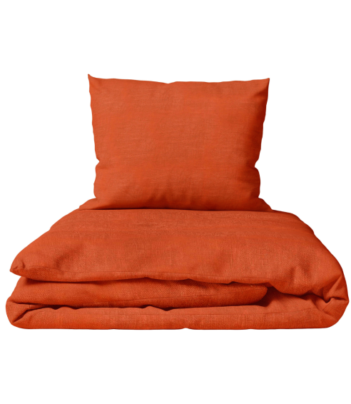 Linane voodipesu "Linen Orange". Linane voodipesu