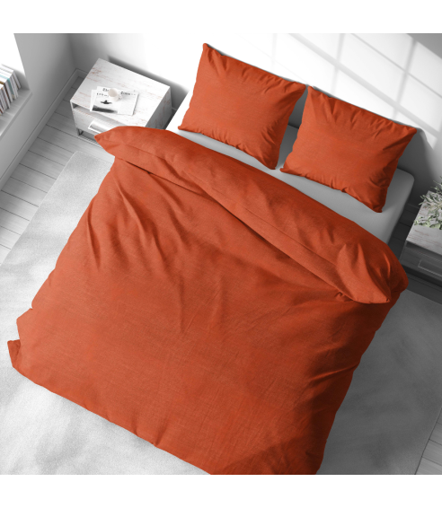 Linane voodipesu "Linen Orange". Linane voodipesu