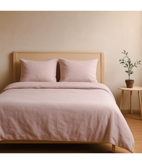 Linane voodipesu "Linen Rose". Linane voodipesu