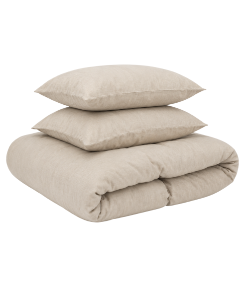 Linane voodipesu "Linen sepia". Linane voodipesu