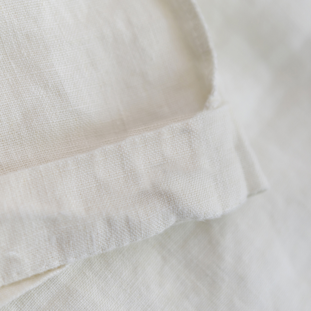 Linane voodipesu "Linen white". Linane voodipesu, 140x200 cm, 200x200 cm, 200x220 cm, 220x240 cm