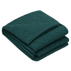 Voodikate „Bedspread Juniper“. Pleedid, 210x240 cm. Tumeroheline voodikate peene geomeetrilise tepitud mustriga