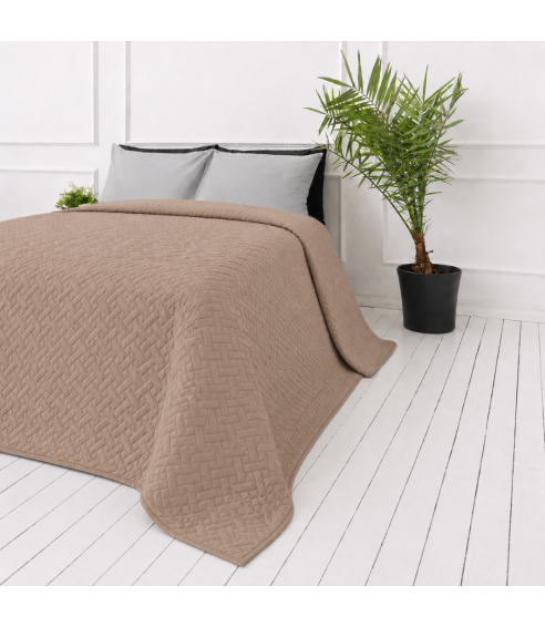 Voodikate „Bedspread Latte“. Pleedid