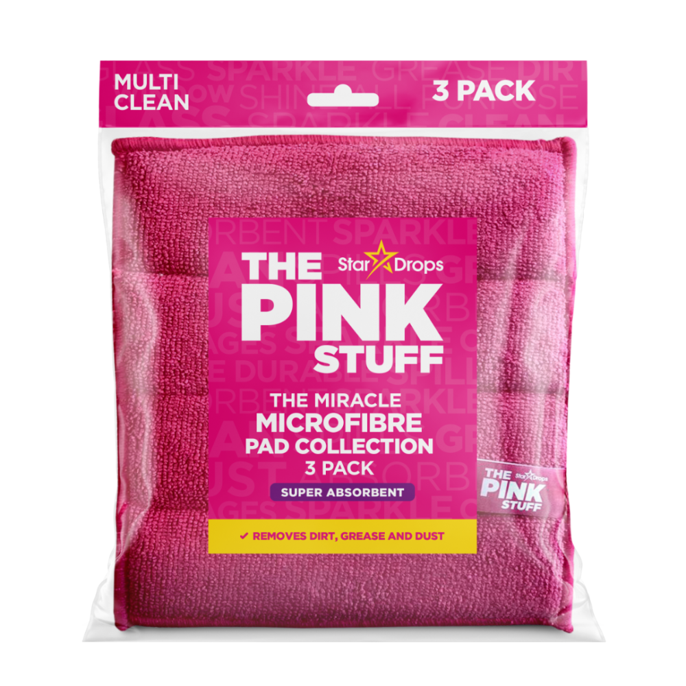 Mikrokiudlapp „Pink stuff microfibre“. Lapid, 30x30 cm. Pehme roosa mikrokiudlapp tõhusaks ja õrnaks puhastamiseks, mis sobib ideaalselt erinevate pindade puhastamiseks ja tolmu võtmiseks.