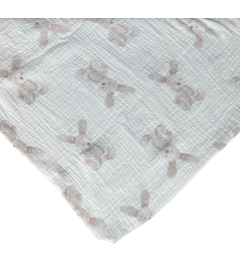 Musliinist voodipesu komplekt "Sweet Bunny Rest". Puuvillane voodipesu