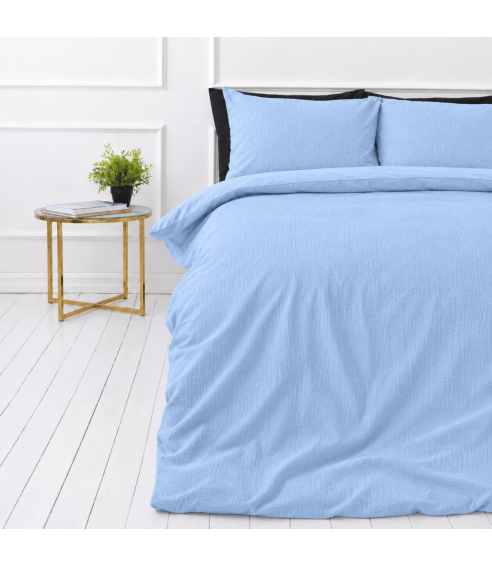 Musliinist voodipesu komplekt "Blue muslin". Laste voodipesu