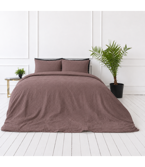 Musliinist voodipesu komplekt "Brown muslin". Voodipesu komplektid 200x200