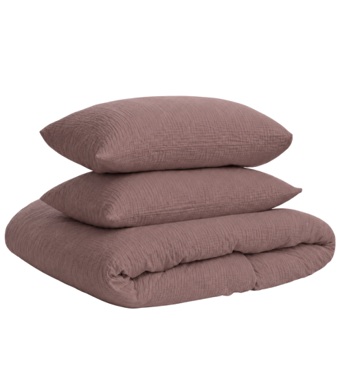 Musliinist voodipesu komplekt "Brown muslin". Voodipesu komplektid 200x200