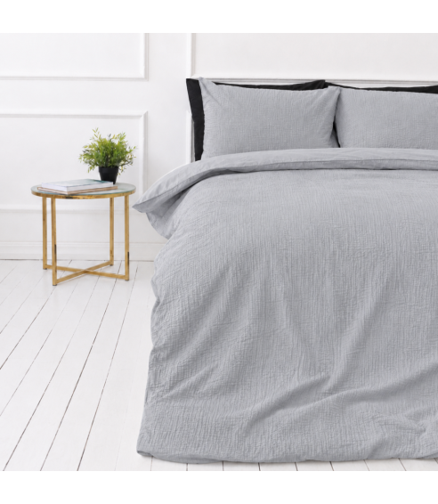 Musliinist voodipesu komplekt "Grey muslin". Voodipesu komplektid 200x200