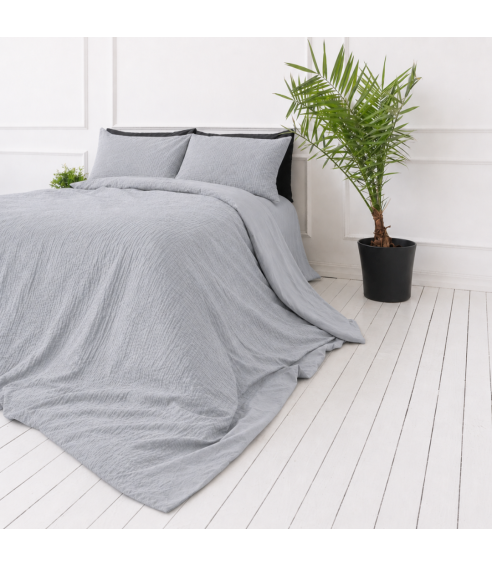 Musliinist voodipesu komplekt "Grey muslin". Voodipesu komplektid 200x200