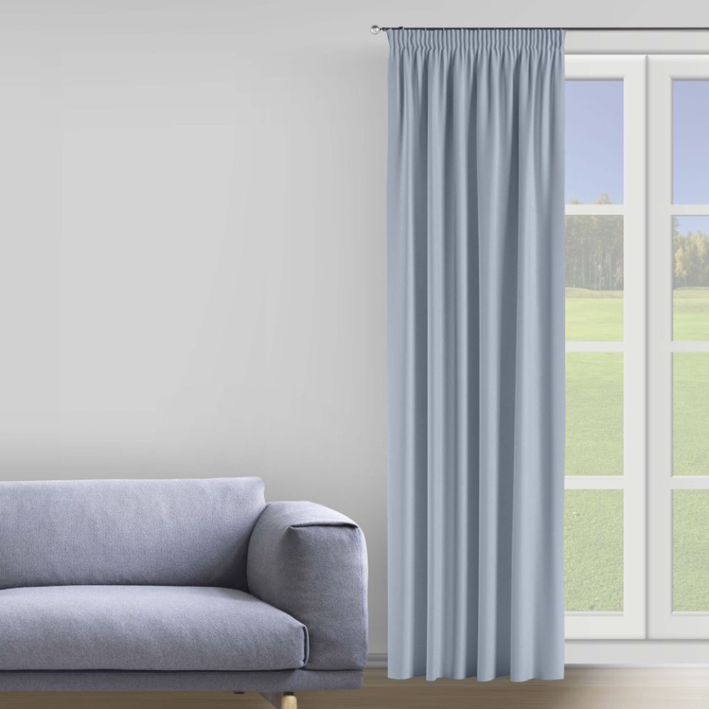 Öised kardinad „Sky blue“. Kardinad, 150x275 cm. Pehmed helesinised kardinad, mis loovad igas ruumis rahustava ja rahulikuma atmosfääri, parandades üldist sisekujundust.