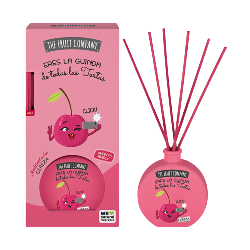 Kodulõhnad pulgaga "Cherry". Kodulõhnastajad. Kirsilõhnaline kodulõhn, mis pakub magusat ja puuviljalist lõhna, mis meenutab õitsvaid küpseid kirsse.