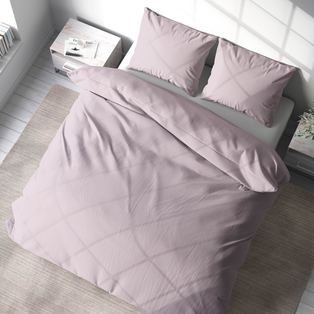 Voodipesu komplekt "Ash rose". Hotelli voodipesu, 140x200 cm, 160x200 cm, 200x200 cm, 200x220 cm, 220x240 cm. Stiilne tuhkroosi voodipesu komplekt, mis lisab teie magamistuppa rafineeritust.
