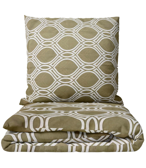 Voodipesu komplekt "Olive Orbit". Puuvillane voodipesu