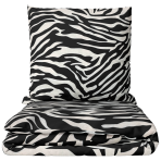 Voodipesu komplekt "Black Safari". Mustriline voodipesu, 140x200 cm, 150x200 cm, 160x200 cm, 180x200 cm, 200x200 cm, 200x220 cm, 220x240 cm. Mustvalge voodipesukomplekt silmapaistva sebramustriga