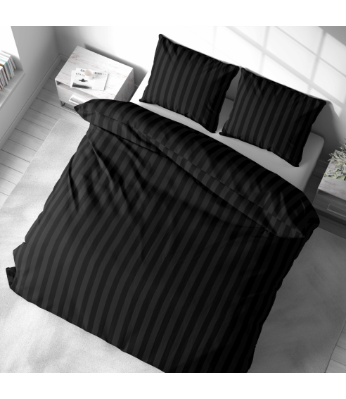 Voodipesu komplekt "Black Stripes". Voodipesu komplektid 140x200