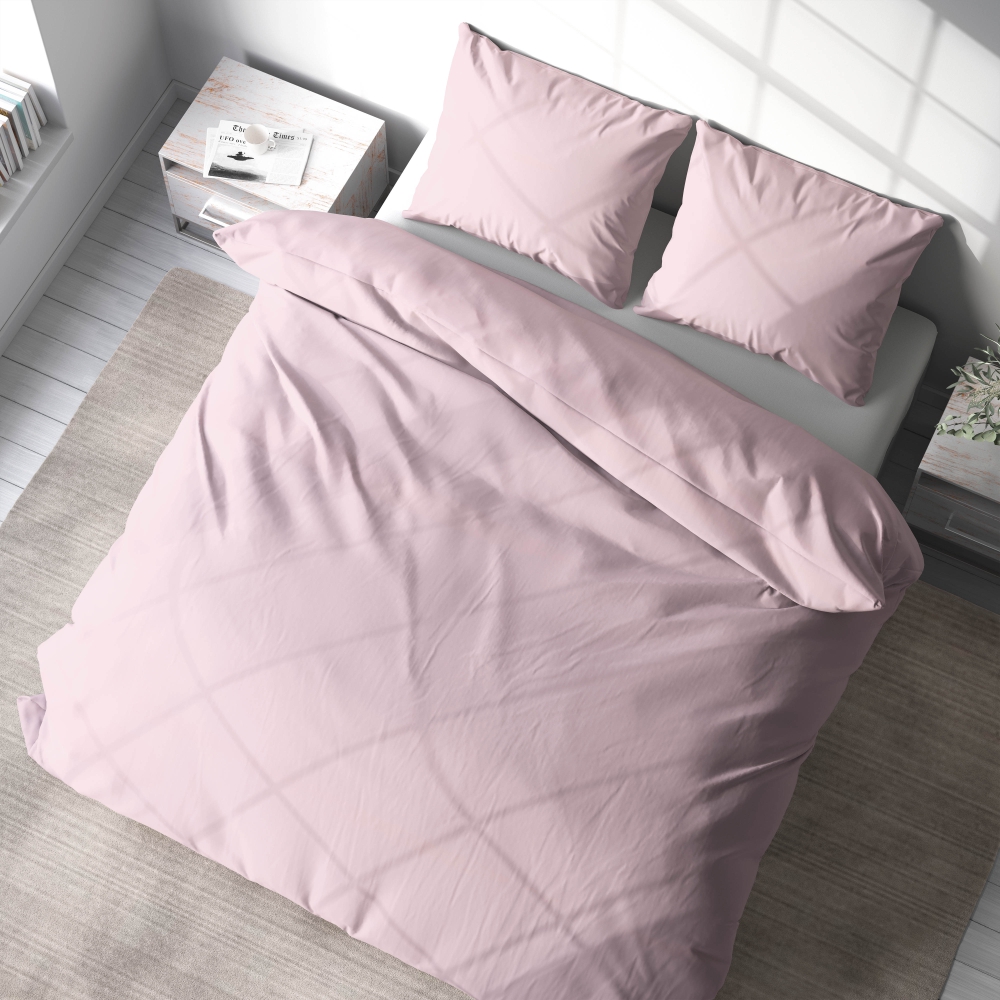 Voodipesu komplekt "Piggy". Hotelli voodipesu, 140x200 cm, 200x200 cm, 200x220 cm, 220x240 cm. Stiilne roosa voodipesu komplekt, lisades värvi oma magamistoa sisustusse.