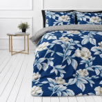Voodipesu komplekt "Blue Grace". Flanell voodipesu, 200x200 cm, 200x220 cm. Voodipesukomplekt sinise ja valge värvi kontrastse kombinatsiooniga. Voodipesu komplekt "Blue Grace". Flanell voodipesu, 200x200 cm, 200x220 cm. Voodipesukomplekt sinise ja valge värvi kontrastse kombinatsiooniga.