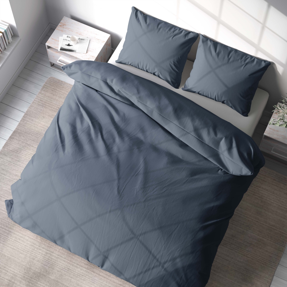 Voodipesu komplekt "Blue mirage". Hotelli voodipesu, 140x200 cm, 200x200 cm, 200x220 cm. Rahulik sinihall voodipesu komplekt tekitab rahulikku vibratsiooni