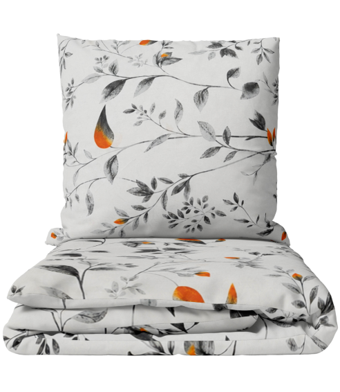 Voodipesu komplekt "Blushing Flora". Puuvillane voodipesu