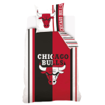 Laste voodipesu komplekt "Chicago Bulls". Laste voodipesu, 140x200 cm. Must ja punane voodipesu chicago bullsi nba logoga.