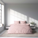 Voodipesu komplekt "Crystal pink". Hotelli voodipesu, 140x200 cm, 200x200 cm, 200x220 cm. Kaunis roosa: selle voodipesukomplektiga saab hubane olla.