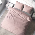 Voodipesu komplekt "Crystal pink". Hotelli voodipesu, 140x200 cm, 200x200 cm, 200x220 cm. Elegantne roosa voodipesu komplekt naiselikuks.