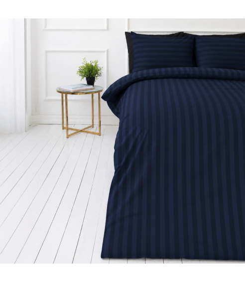 Voodipesu komplekt "Dark Blue Stripes". Hotelli voodipesu