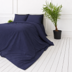 Voodipesu komplekt "Deep cobalt". Sinine voodipesu, 140x200 cm, 200x200 cm, 200x220 cm. Indigo voodipesu komplekt õhkab elegantsi ja stiili.