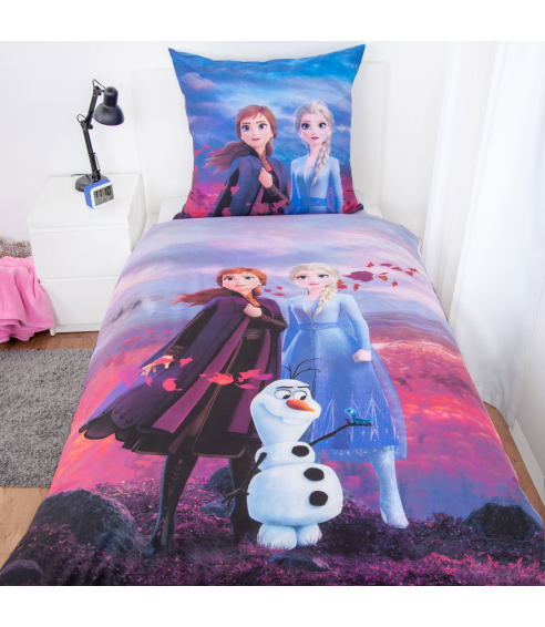 Laste voodipesu komplekt "Frozen". Puuvillane voodipesu