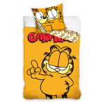 Laste voodipesu komplekt "Garfield". Laste voodipesu, 140x200 cm. Oranž garfieldi teemaline voodipesu suure garfieldi kujundusega.