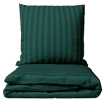 Voodipesu komplekt "Green Stripes". Voodipesu komplektid 140x200, 140x200 cm, 160x200 cm, 200x200 cm, 200x220 cm. Tumeroheline voodipesukomplekt, millel on keerukas triipude muster, mis lisab sügavust ja elegantsi igasse magamistoa kujundusse.
