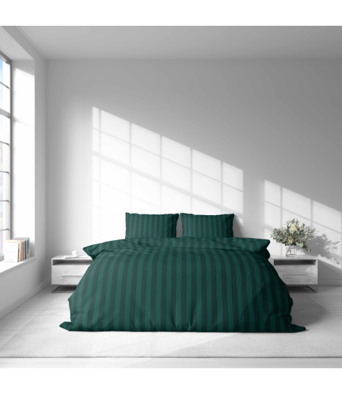 Voodipesu komplekt "Green Stripes". Voodipesu komplektid 140x200