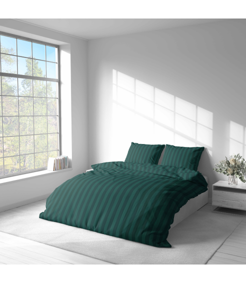 Voodipesu komplekt "Green Stripes". Voodipesu komplektid 140x200
