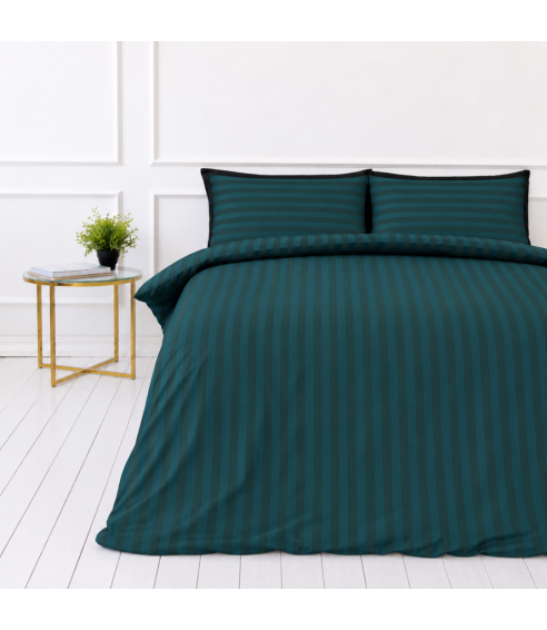 Voodipesu komplekt "Green Stripes". Hotelli voodipesu