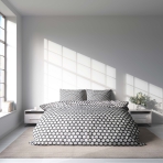 Voodipesu komplekt "Grey Ripple". Voodipesu komplektid 140x200, 140x200 cm, 160x200 cm, 200x200 cm, 200x220 cm, 220x240 cm