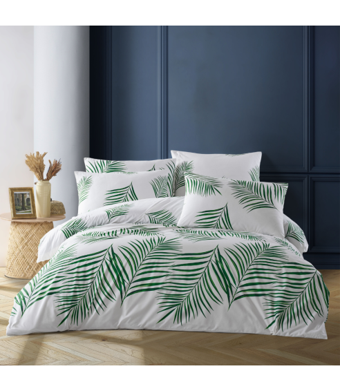 Voodipesu komplekt "Harley Green". Puuvillane voodipesu