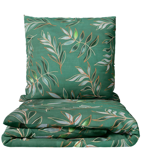 Voodipesu komplekt "Jade Leaves". Puuvillane voodipesu