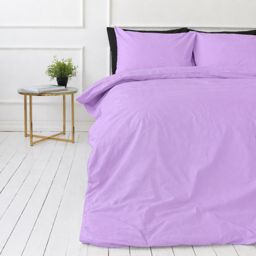 Voodipesu komplekt "Keepsake Lilac". Ühevärviline voodipesu, 140x200 cm, 150x200 cm, 160x200 cm, 180x200 cm, 200x200 cm, 200x220 cm, 220x240 cm. See voodipesu komplekt pakub pehmet lavendli värvi, mis loob magamistuppa hubasuse ja rahu tunde. Voodipesu komplekt "Keepsake Lilac". Ühevärviline voodipesu, 140x200 cm, 150x200 cm, 160x200 cm, 180x200 cm, 200x200 cm, 200x220 cm, 220x240 cm. See voodipesu komplekt pakub pehmet lavendli värvi, mis loob magamistuppa hubasuse ja rahu tunde.