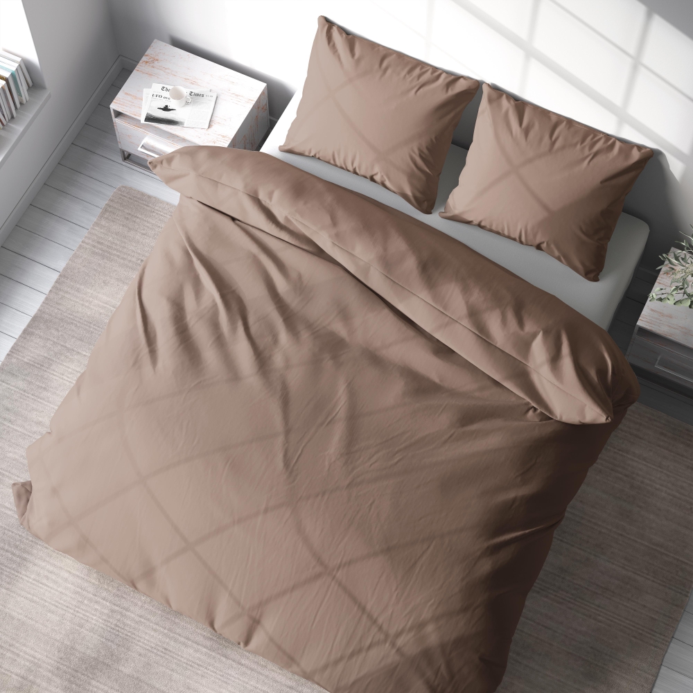 Voodipesu komplekt "Latte". Hotelli voodipesu, 140x200 cm, 200x200 cm, 200x220 cm, 220x240 cm. Stiilne latte värvi voodipesu komplekt, mis sobib ideaalselt moodsasse ja šikisesse magamistuppa.