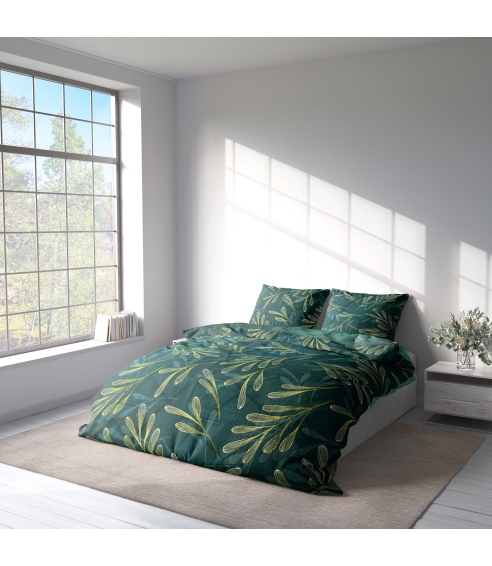 Satiinist voodipesu komplekt "Premium Laurel". Satiinist voodipesu