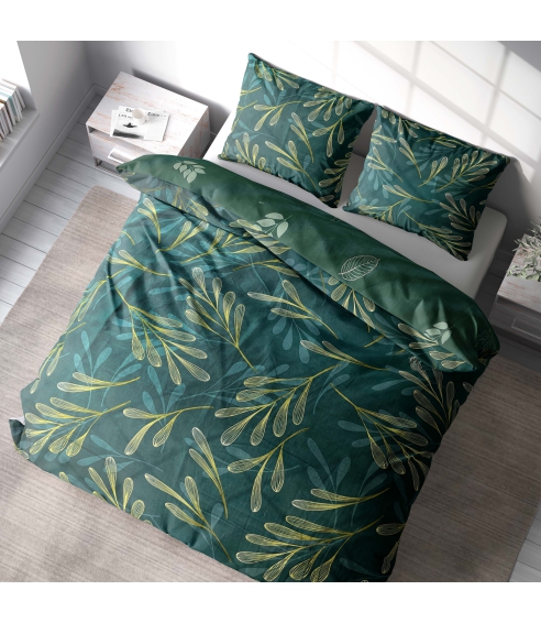 Satiinist voodipesu komplekt "Premium Laurel". Satiinist voodipesu