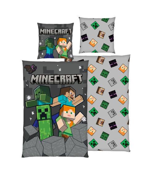 Laste voodipesu komplekt "Minecraft". Puuvillane voodipesu