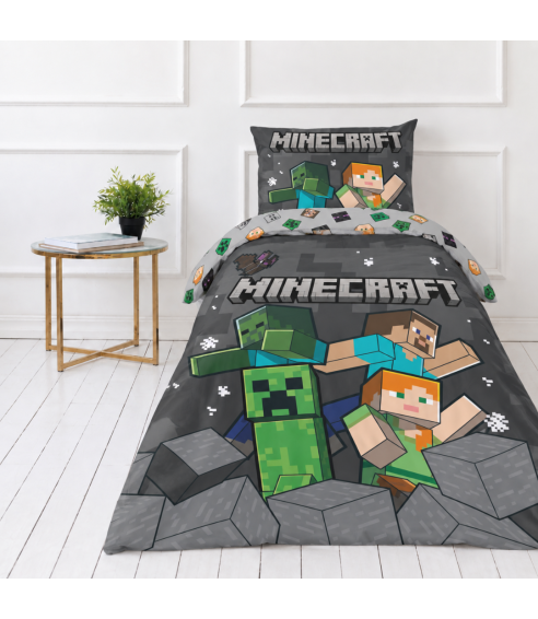 Laste voodipesu komplekt "Minecraft". Puuvillane voodipesu