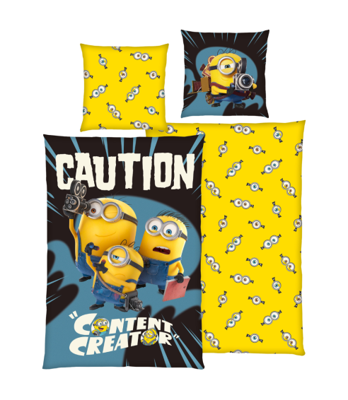 Voodipesu komplekt "Minions". Puuvillane voodipesu