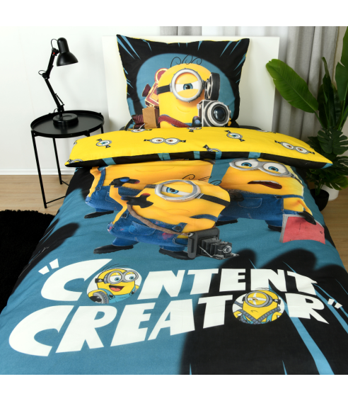 Voodipesu komplekt "Minions". Puuvillane voodipesu